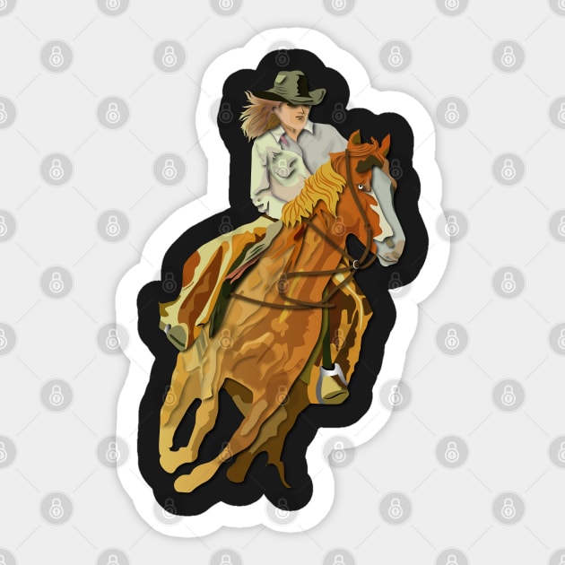 Rodeo - Cow Girl Sticker by twix123844